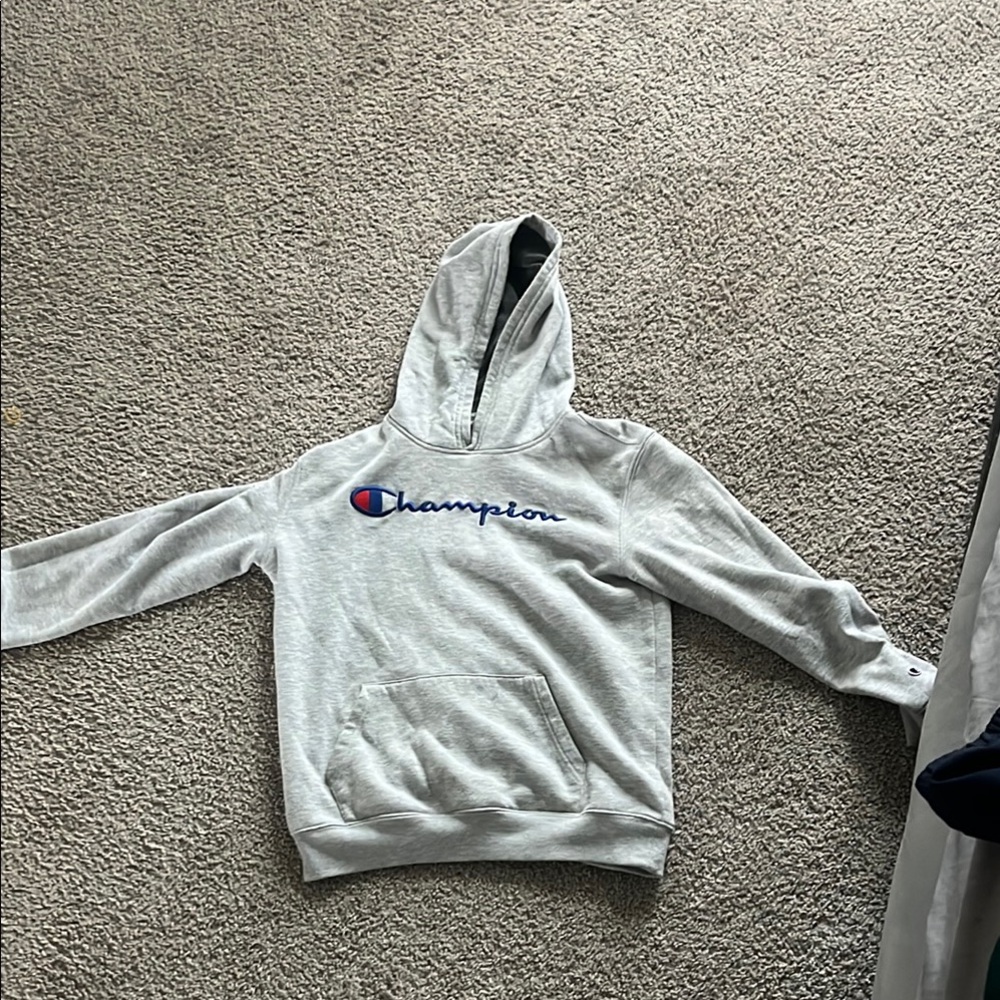 Champion Light Gray Hoodie